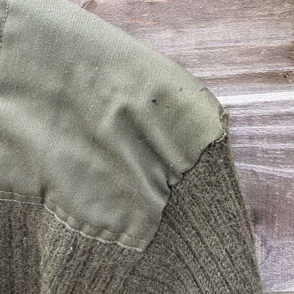 Vintage Commando by Jack Young Military green wool sweater Size 46 Large - Picture 8 of 12